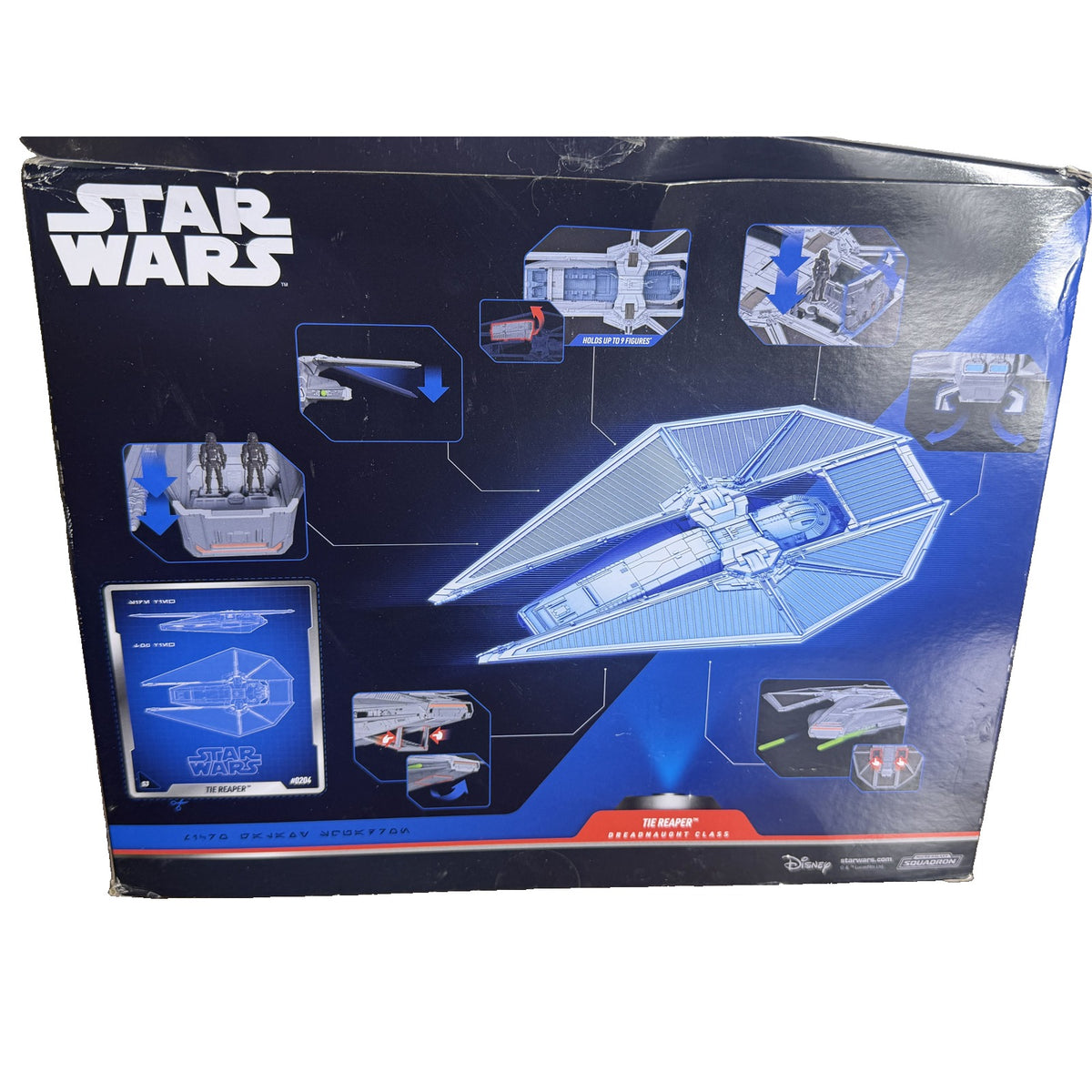 Star Wars Micro Galaxy Squadron TIE Reaper Series 3 Rogue One Vehicle New Damaged Box