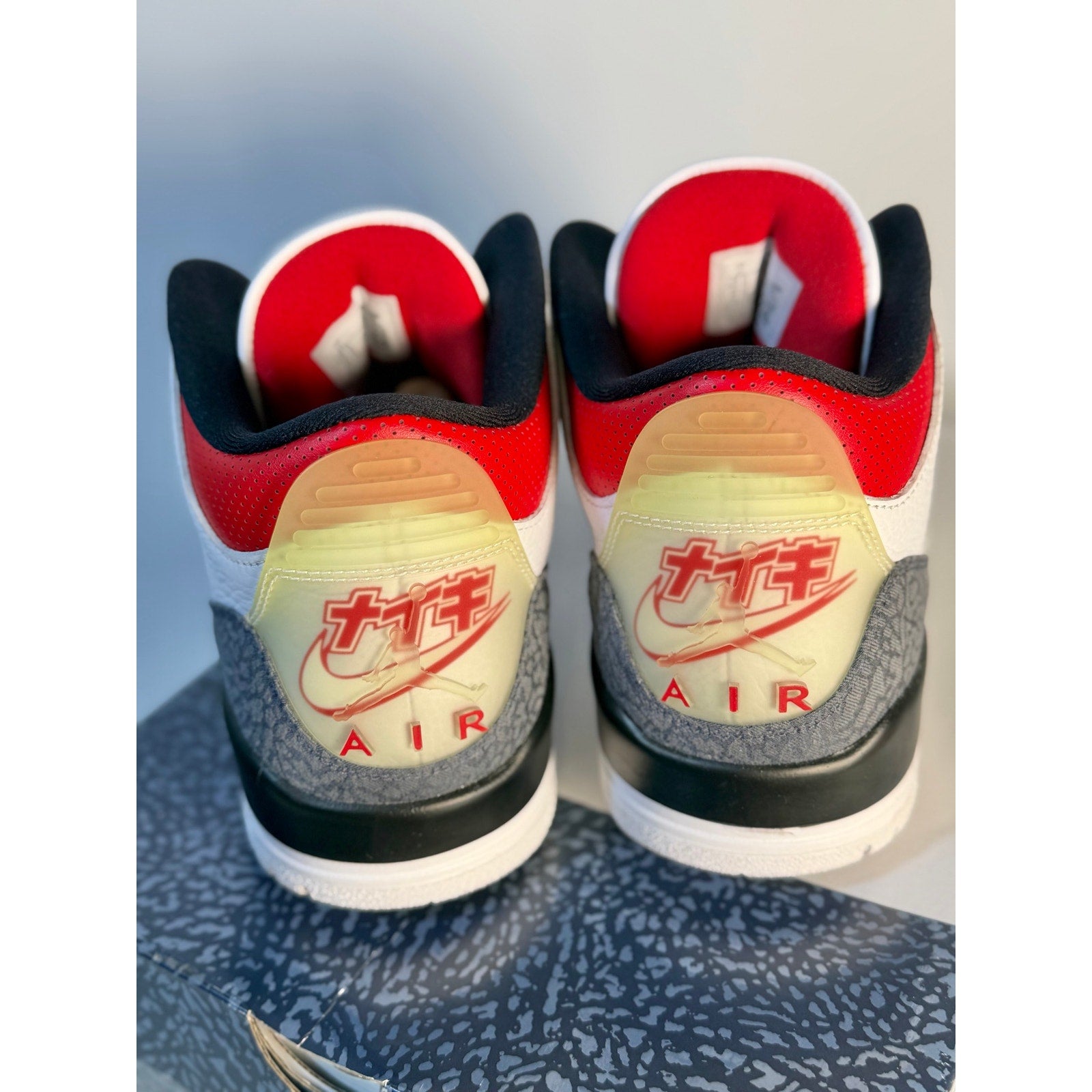 White Cement Air Jordan 3 Retro men's sneakers, athletic shoes with classic design and Nike Air cushioning, US size 11.