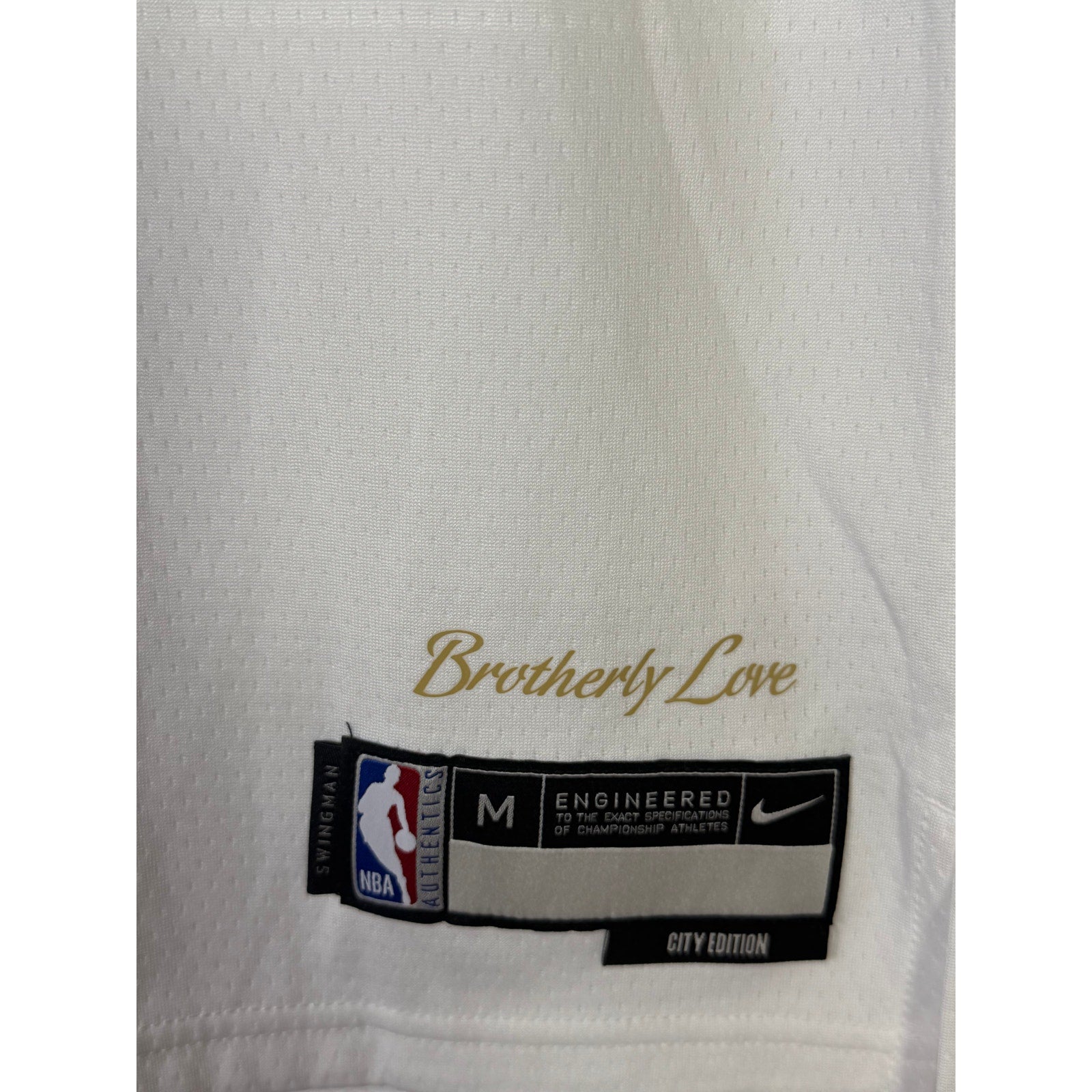 Nike NBA 76ers Tyrese Maxey #0 City Edition Swingman Jersey Men M White NWT
