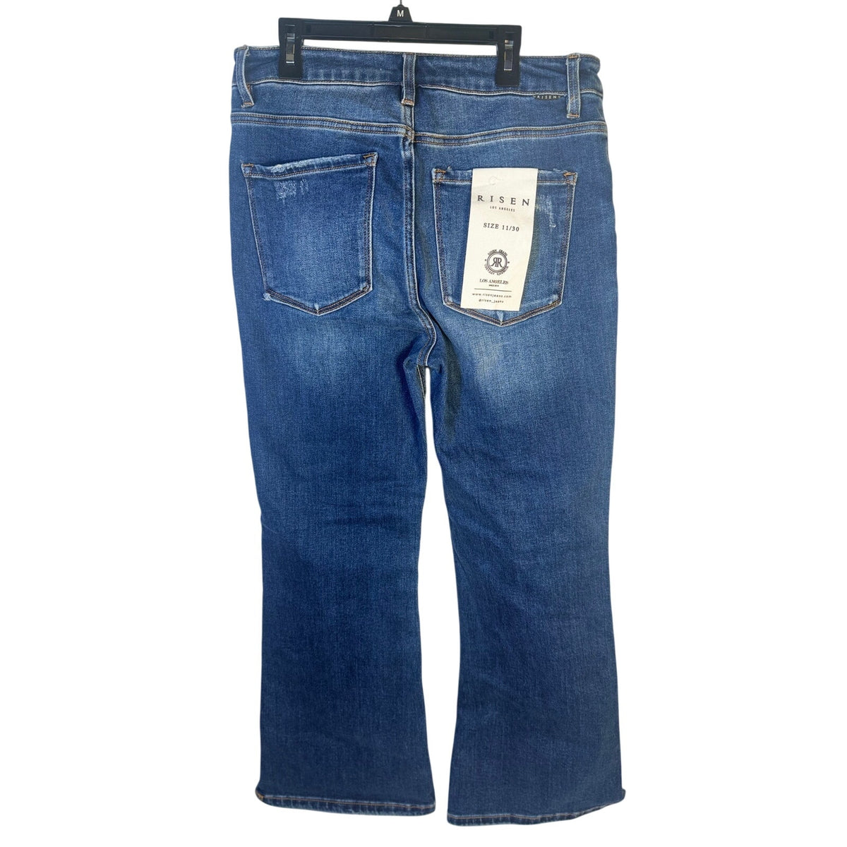 Risen Jeans Women’s Size 11/30 High-Rise Distressed Flare Jeans NWT