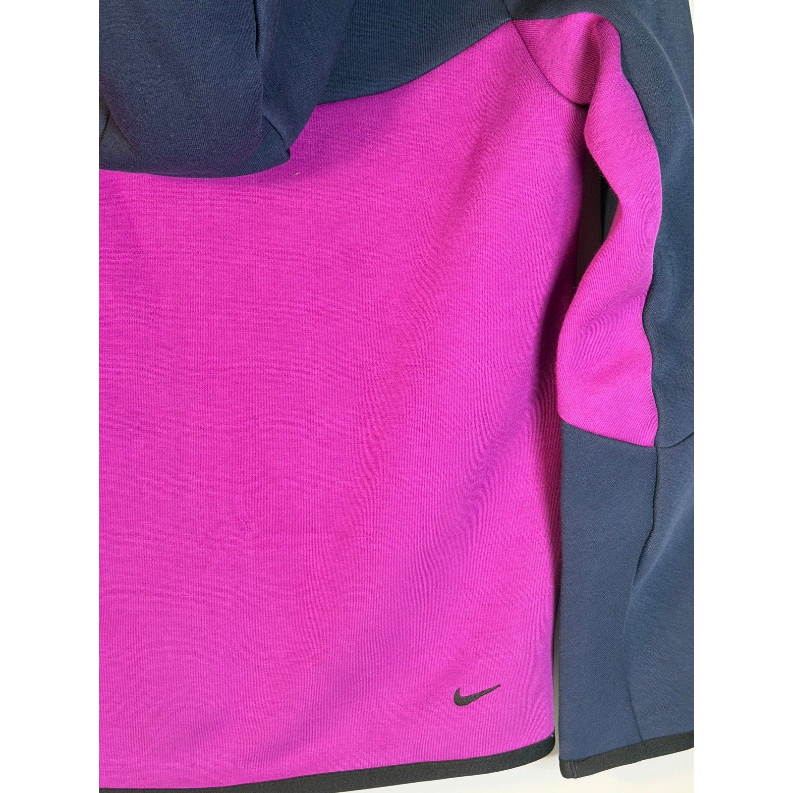 Nike Sportswear Tech Fleece Kids hoodie, full zip, purple and blue, large size, new with tags, casual athletic wear