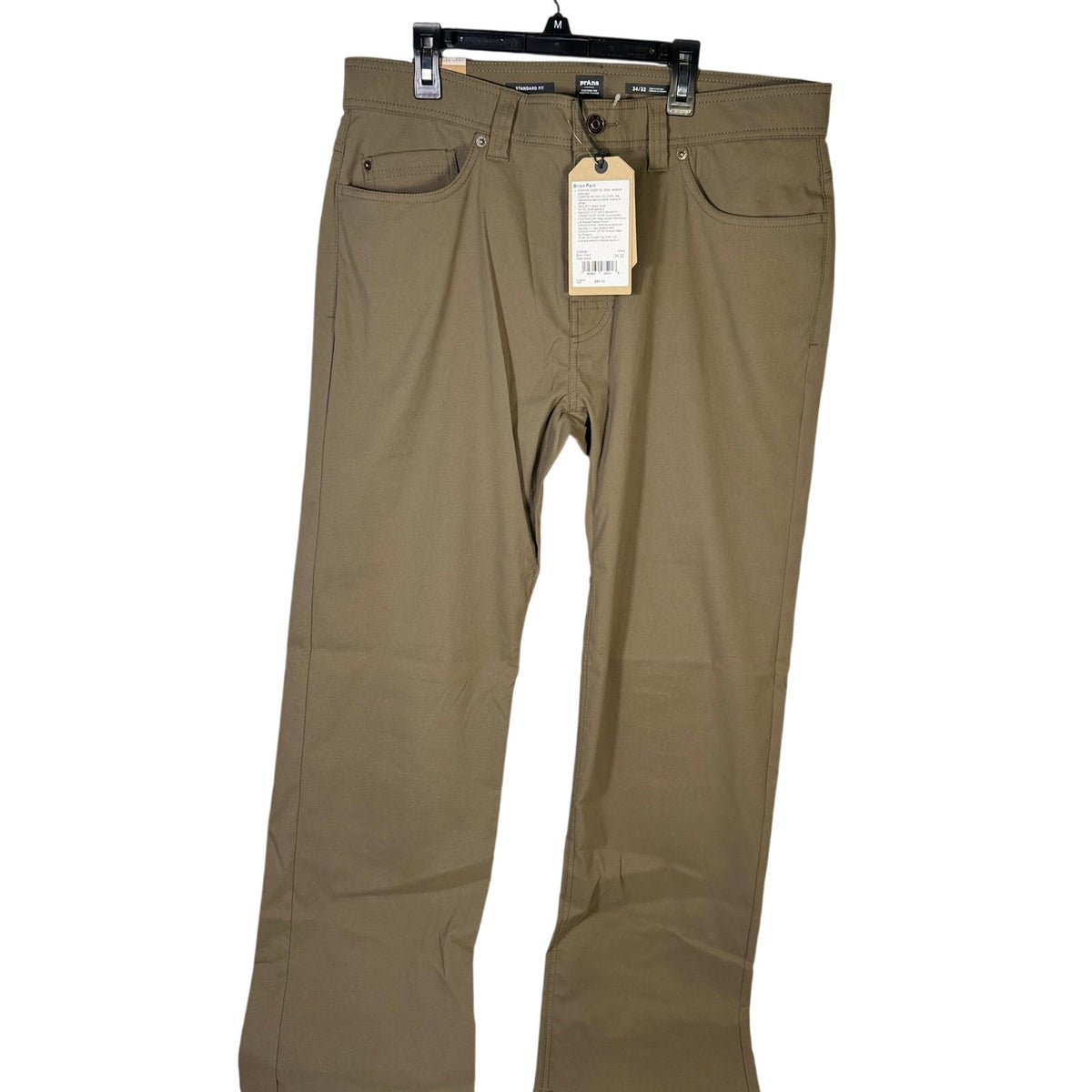 prAna Jamb Straight-Leg Pants Men’s 34x32 Brown NWT