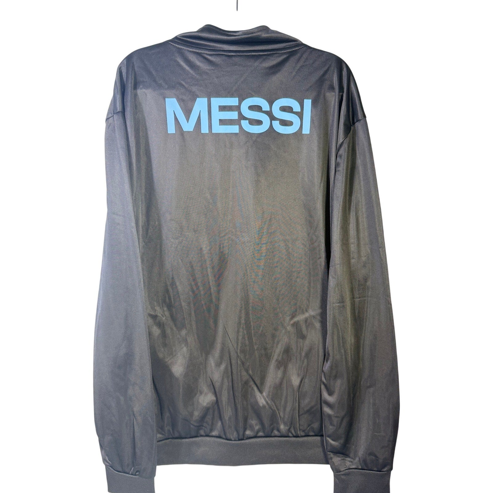 AFA Argentina Messi #10 full zip black and blue track jacket with official logo and branding, size XL, new with tags.