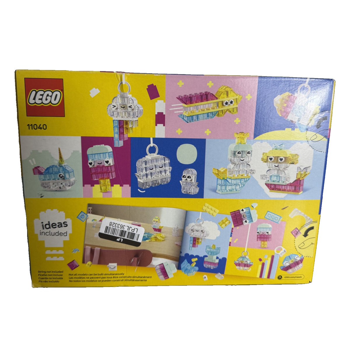 LEGO Classic Magical Transparent Box 11040 340 Pieces New Sealed