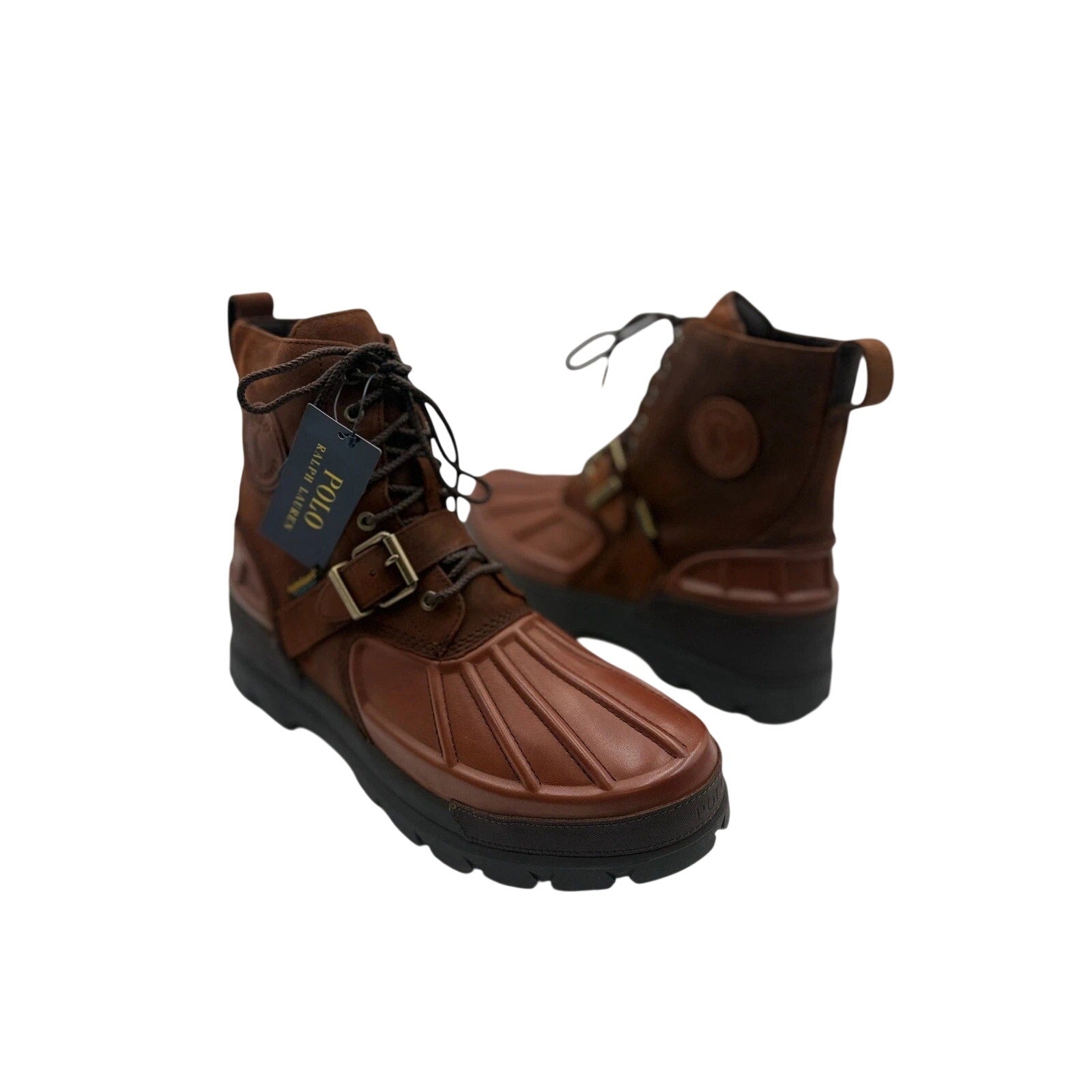 NWT POLO RALPH LAUREN Men's 14D Oslo High Waterproof Leather-Suede Boot