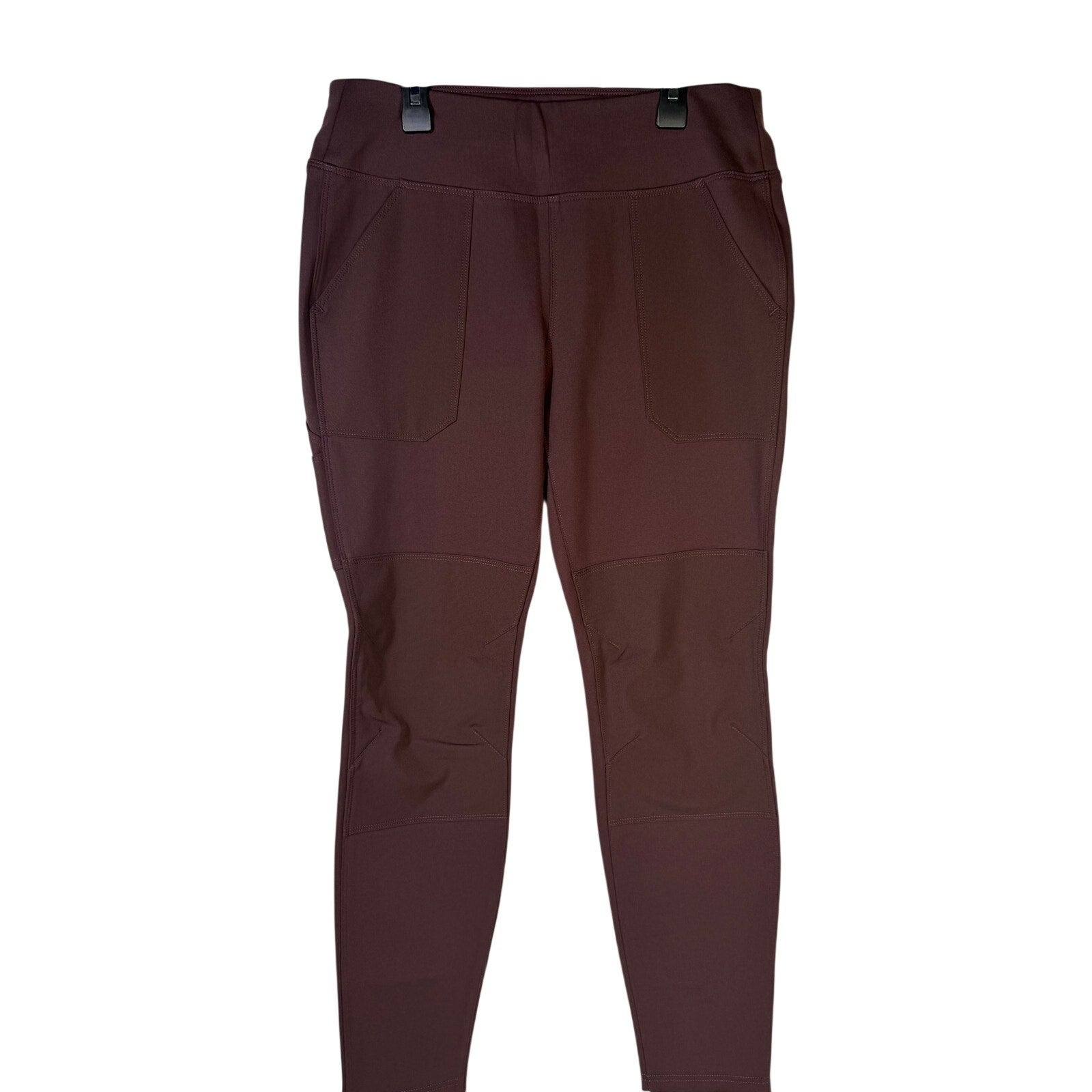Carhartt Force women's fitted utility pants in brown, size XL, regular fit with functional pockets and durable fabric.