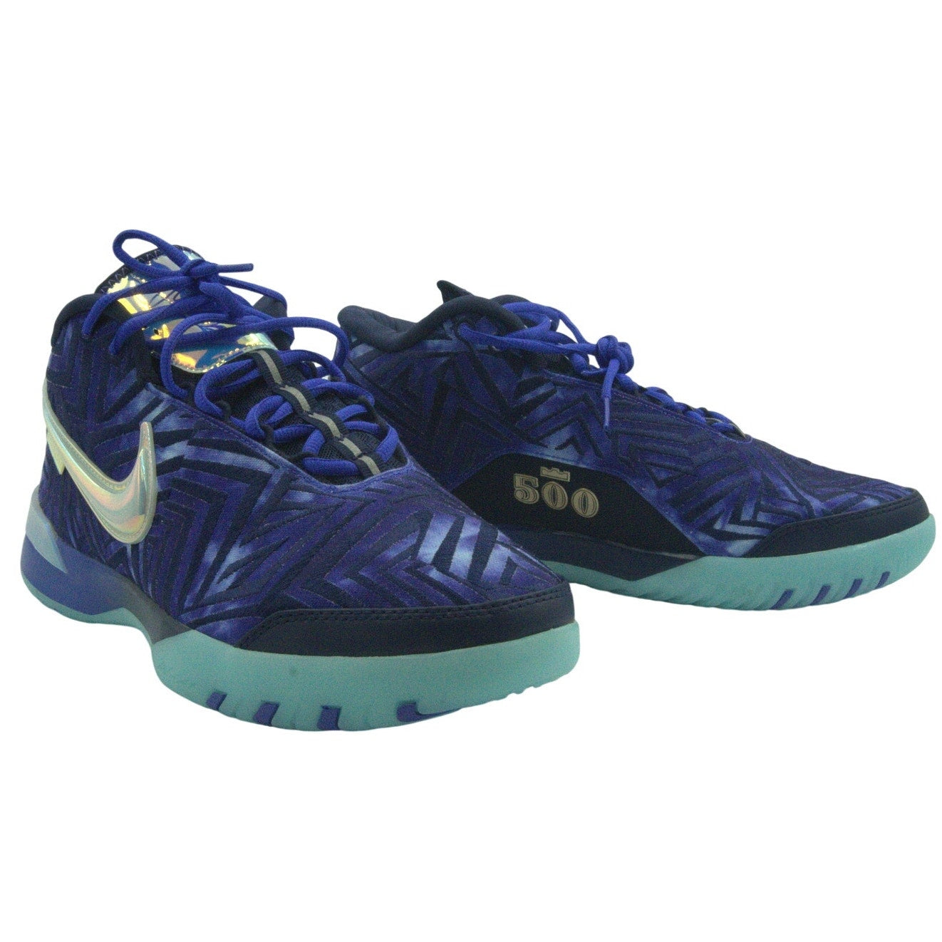 Nike Monopoly X Zoom LeBron NXXT Genesis basketball shoes in Persian Violet, men's size 11, featuring vibrant purple design.
