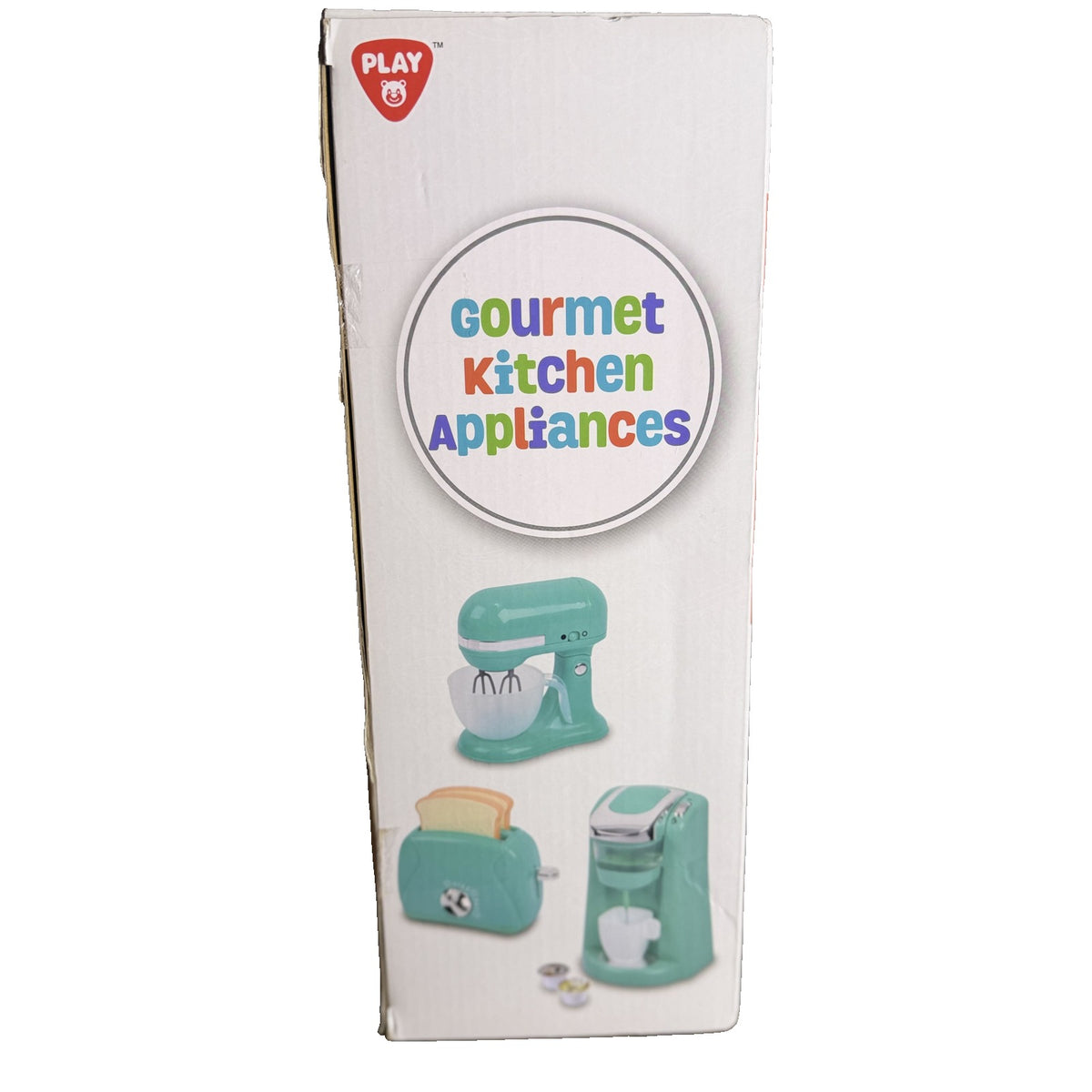PlayGo Gourmet Kitchen Appliances 9 Pc Pretend Play Set – Coffee Maker, Mixer & Toaster – Mint (New in Box)