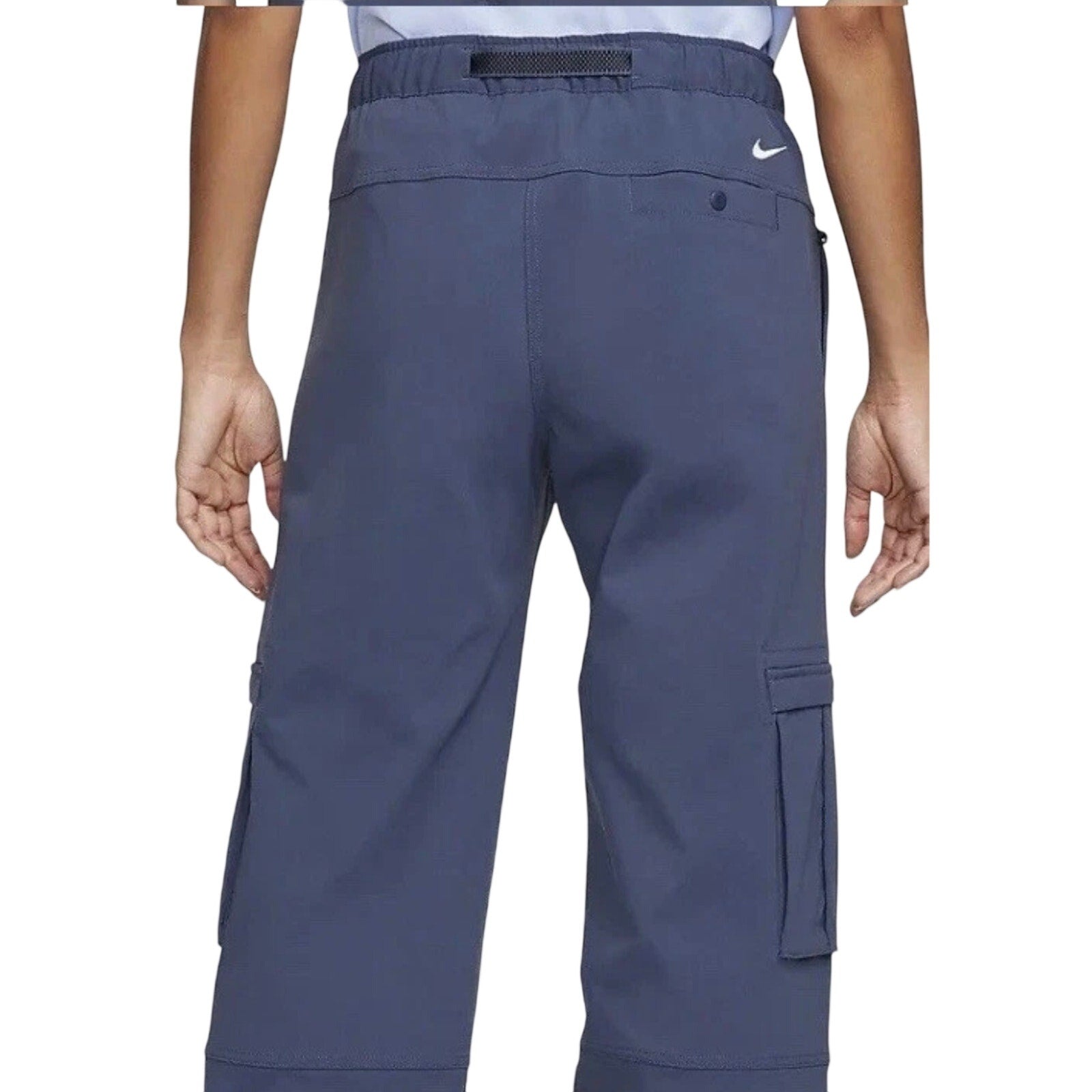 Nike ACG Loose Fit Mid Rise Full Length Cargo Pants Women's Large Blue NWT