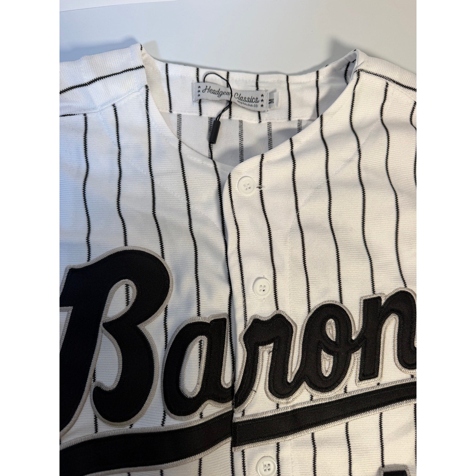 Headgear Classics Birmingham Barons Michael Jordan #45 men's XL jersey, front view showing team name and player number.