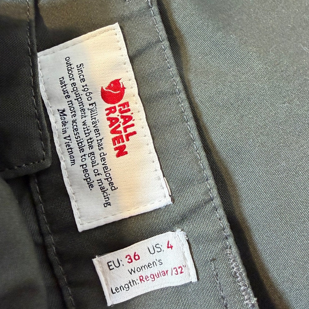 Fjällräven Vidda Pro Ventilated Trousers – Deep Forest – Women's Size 4