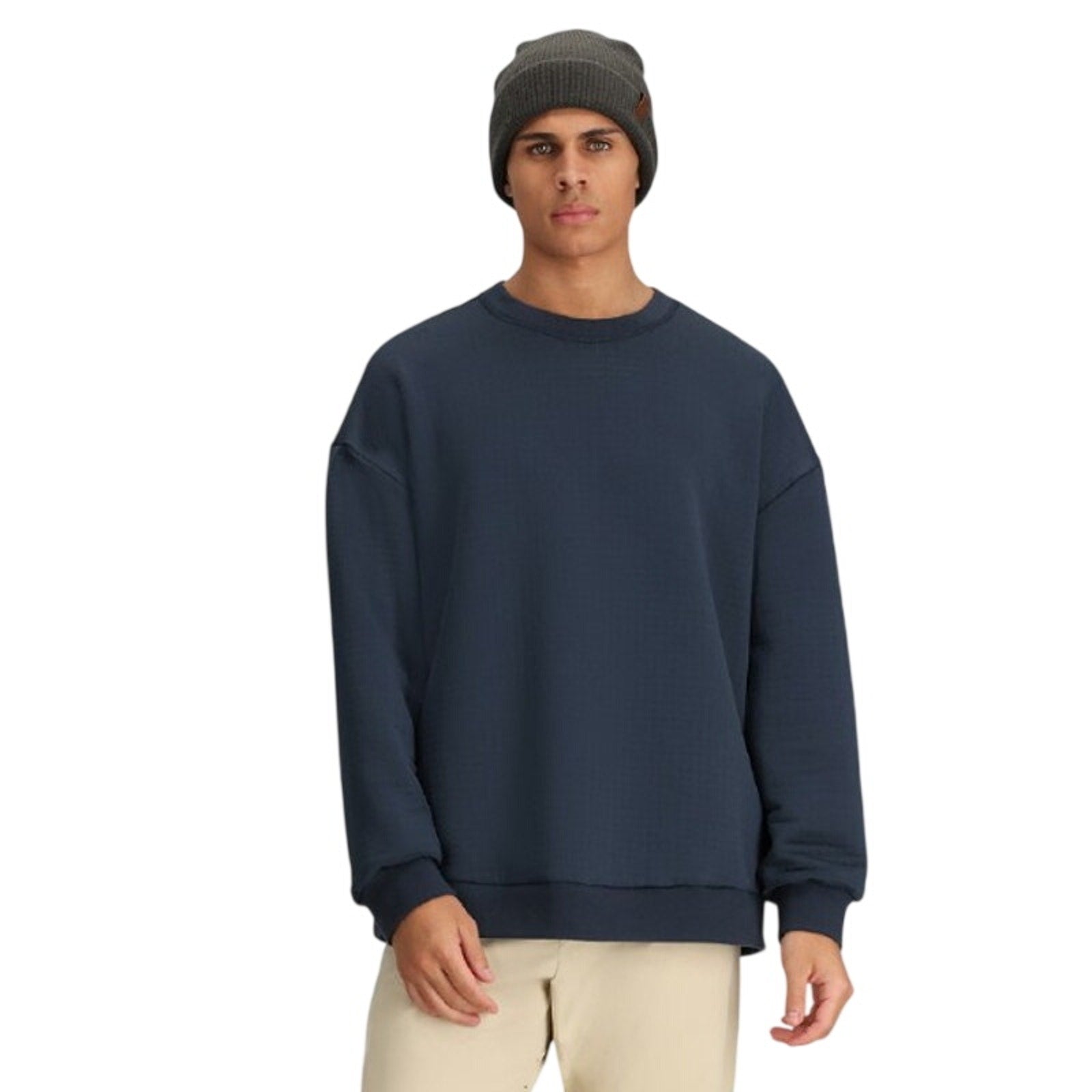 NWT Obermeyer Explorer Tech Crew Pullover - Men's Large | Blue Nights