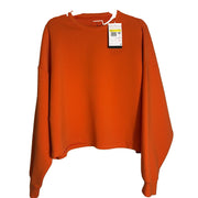 Nike 24.7 women's oversized cropped orange sweatshirt, crewneck style, size small, new with tags.