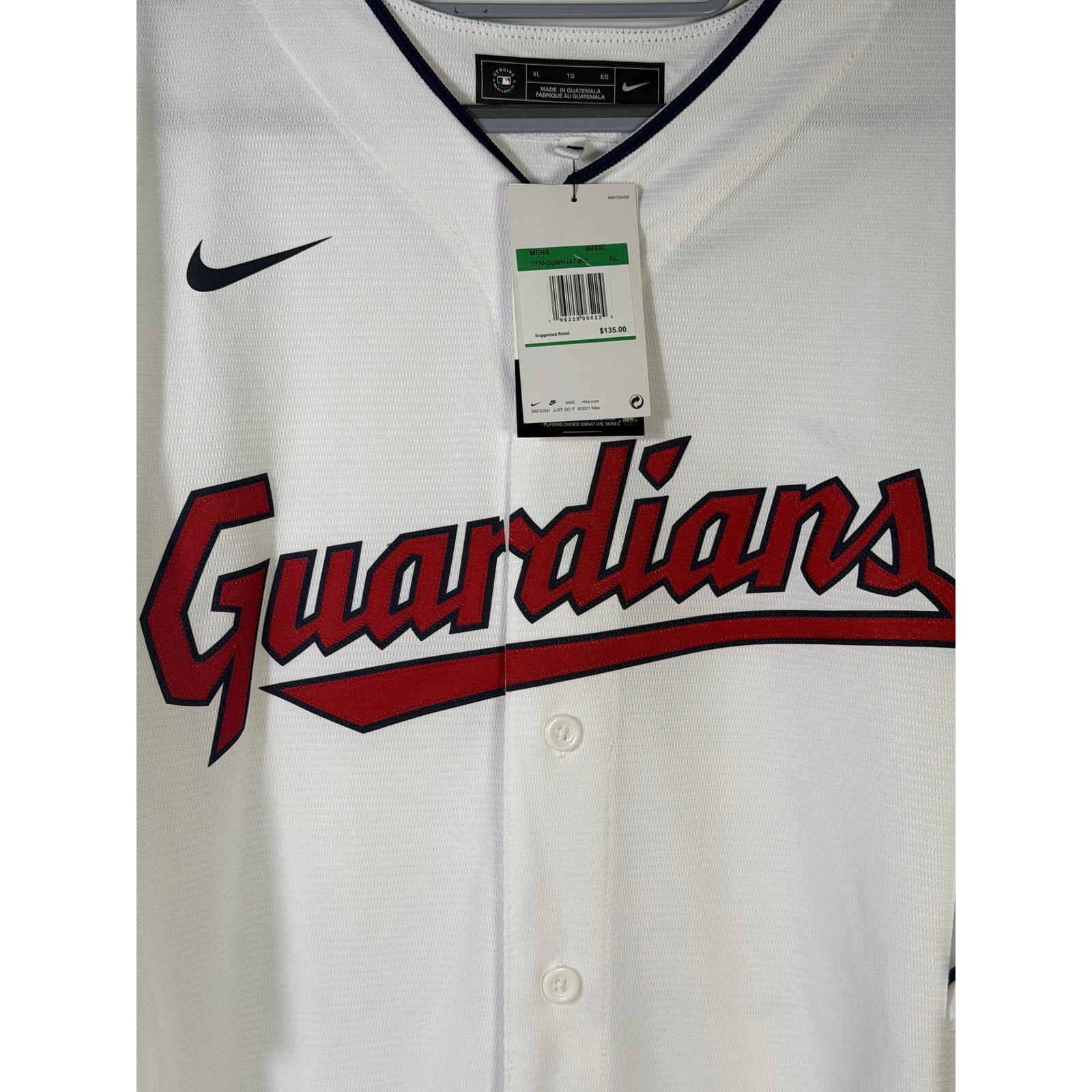 Nike Cleveland Guardians Shane Bieber #57 Women's Jersey NWT Medium White
