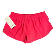Lululemon Hotty Hot Short 2.5-inch in Lipgloss Pink, size 14, new with tags, showcasing lightweight athletic shorts.