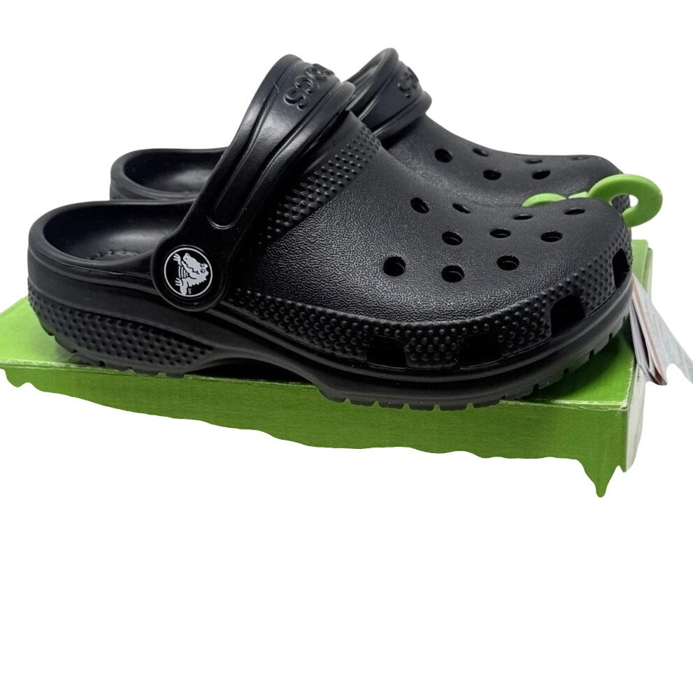 Crocs Kids Children’s Toddler Clogs Black Size C7 NWT