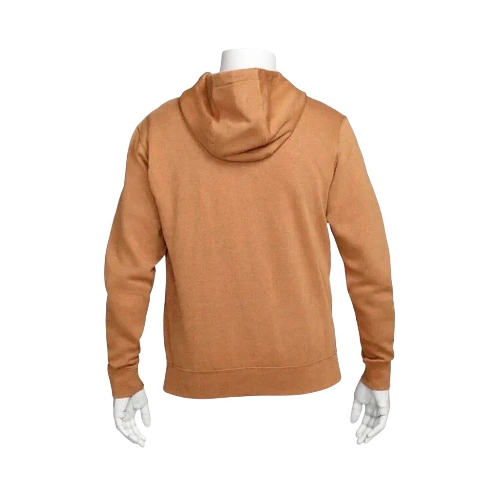 Nike NSW Club Fleece Pullover Hoodie BV2654-224 Tan Brown Size M NWT