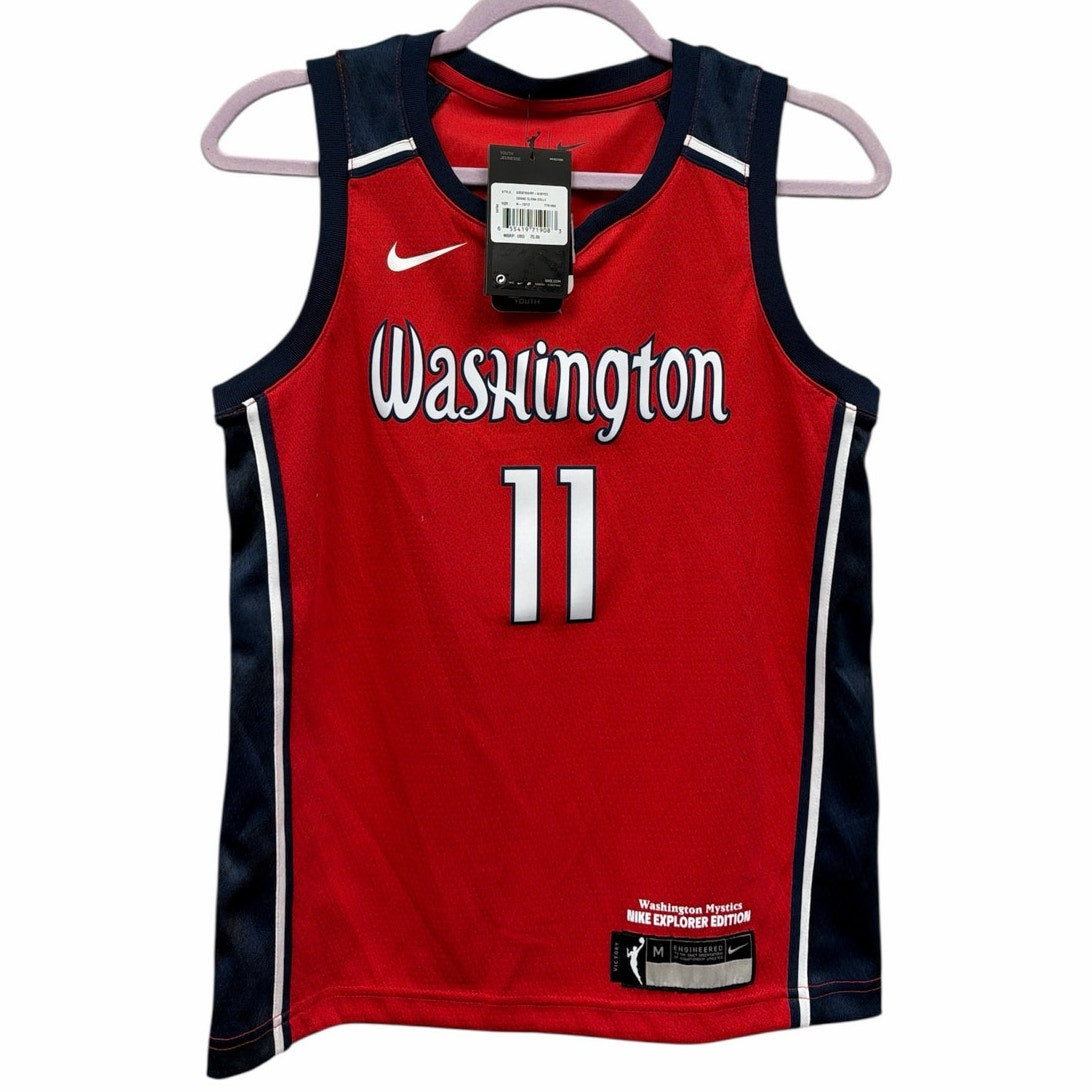 Youth Nike Washington Mystics Elena Delle Donne #11 WNBA jersey in size M, featuring team colors and player name and number.