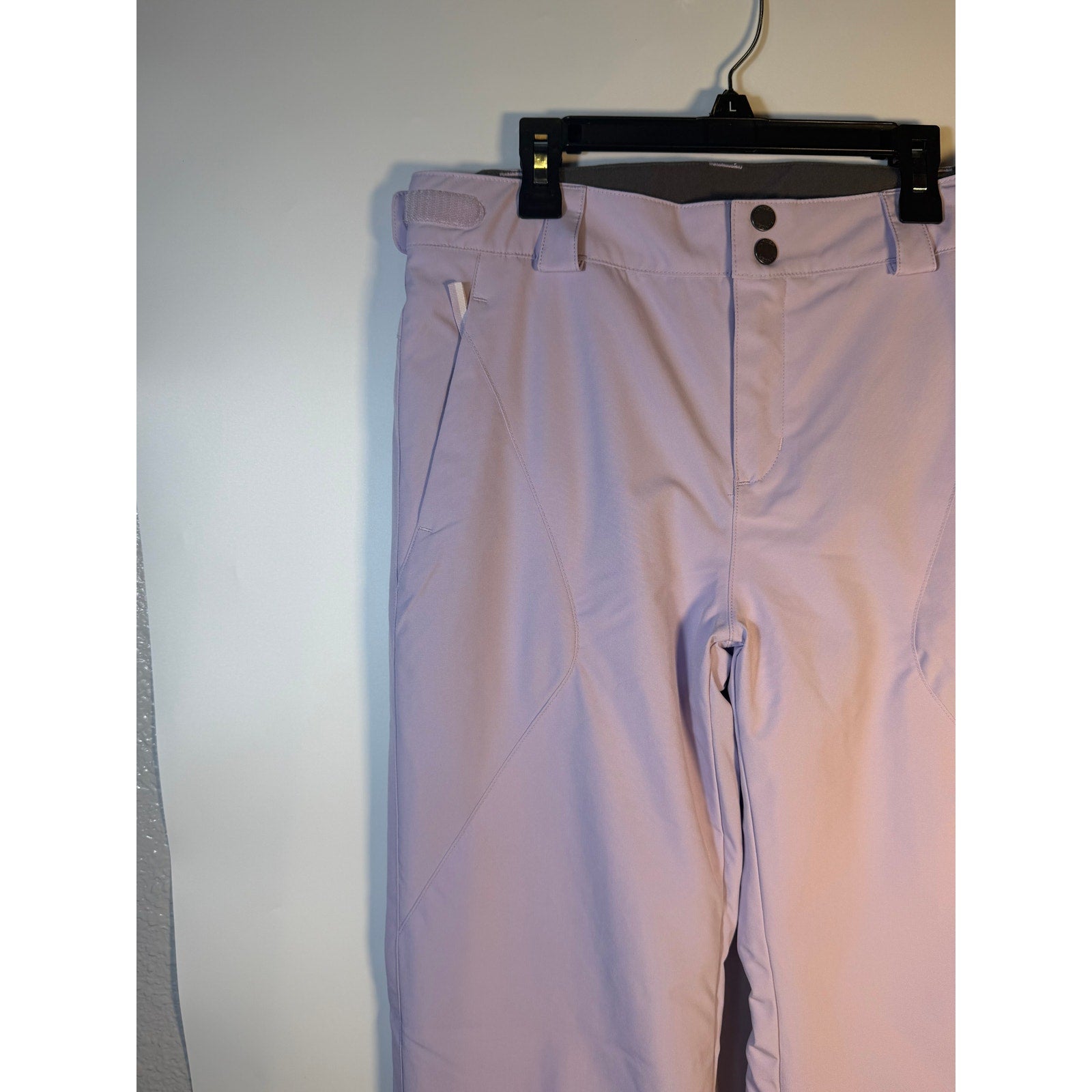 Spyder Women's Olympia ski snow pants in lavender, size 16, featuring EXO Tech and Thermo insulation, new with tags.