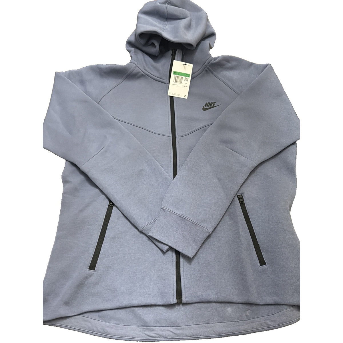 Nike Sportswear Tech Fleece Windrunner women's full zip hoodie in blue, featured in XL size, with a sleek design and Nike logo.