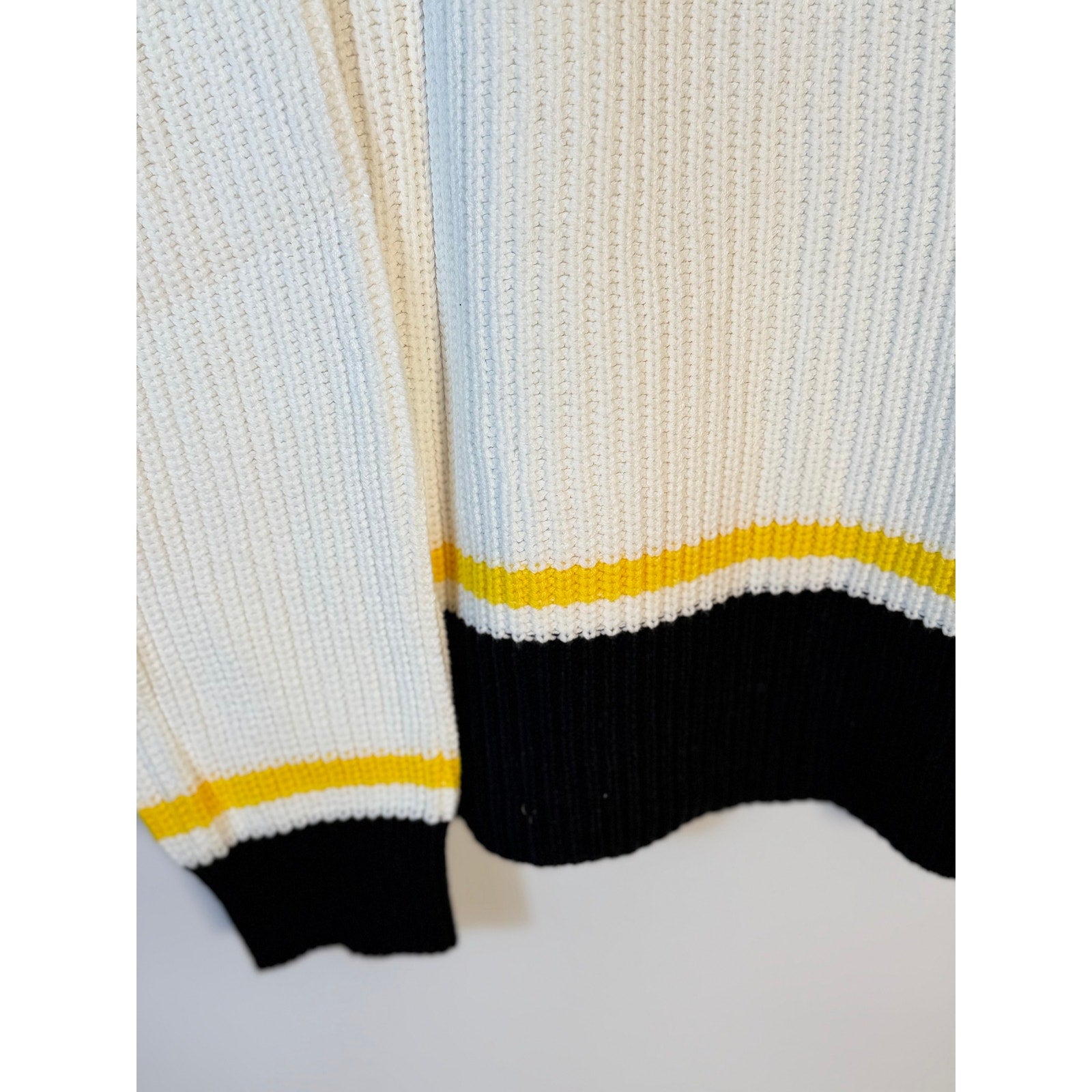 Women's Pittsburgh Steelers knit sweater by Wear by Erin Andrews, featuring team logo and cozy knit fabric.