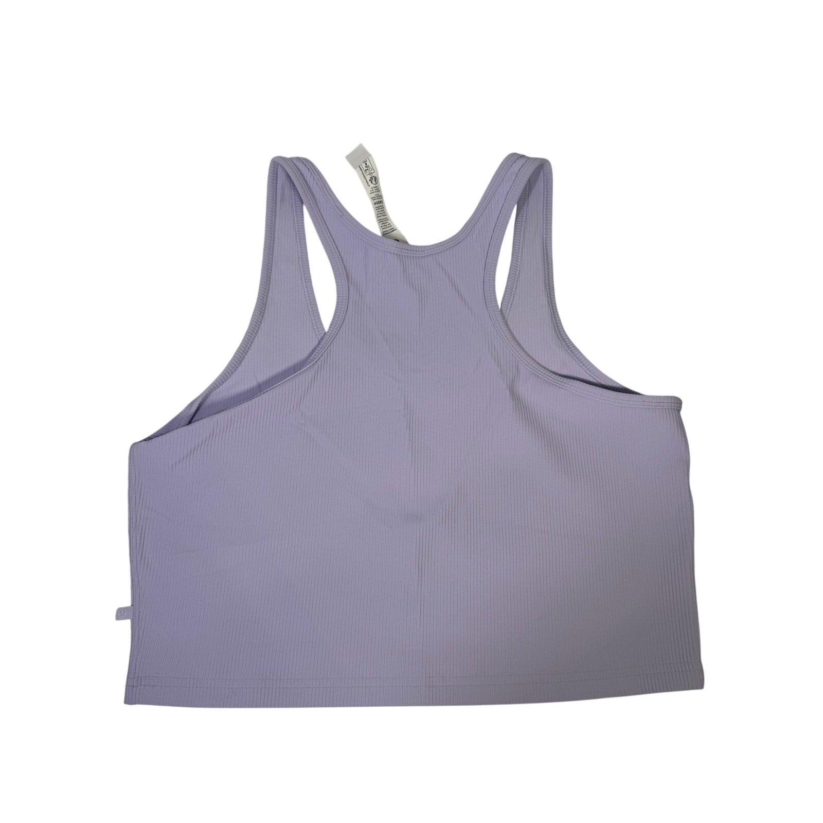 Lululemon Power Pivot Training Tank in Lavender Frost, size XL, lightweight athletic tank top with racerback design.