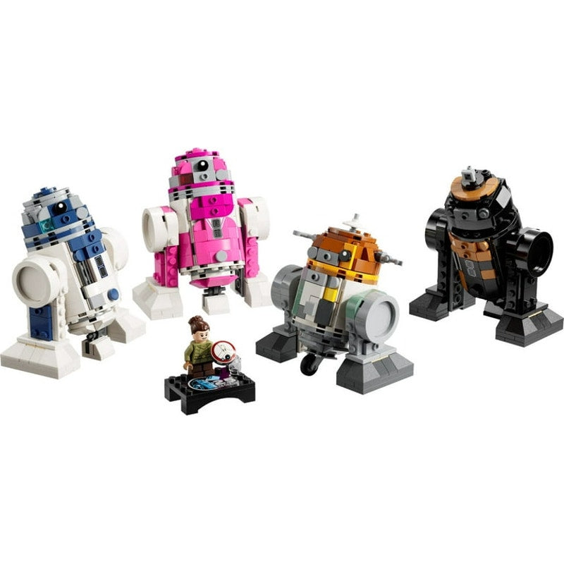 LEGO Star Wars Droid Builder building set with 1186 pieces, featuring detailed toy droid figures for creative play