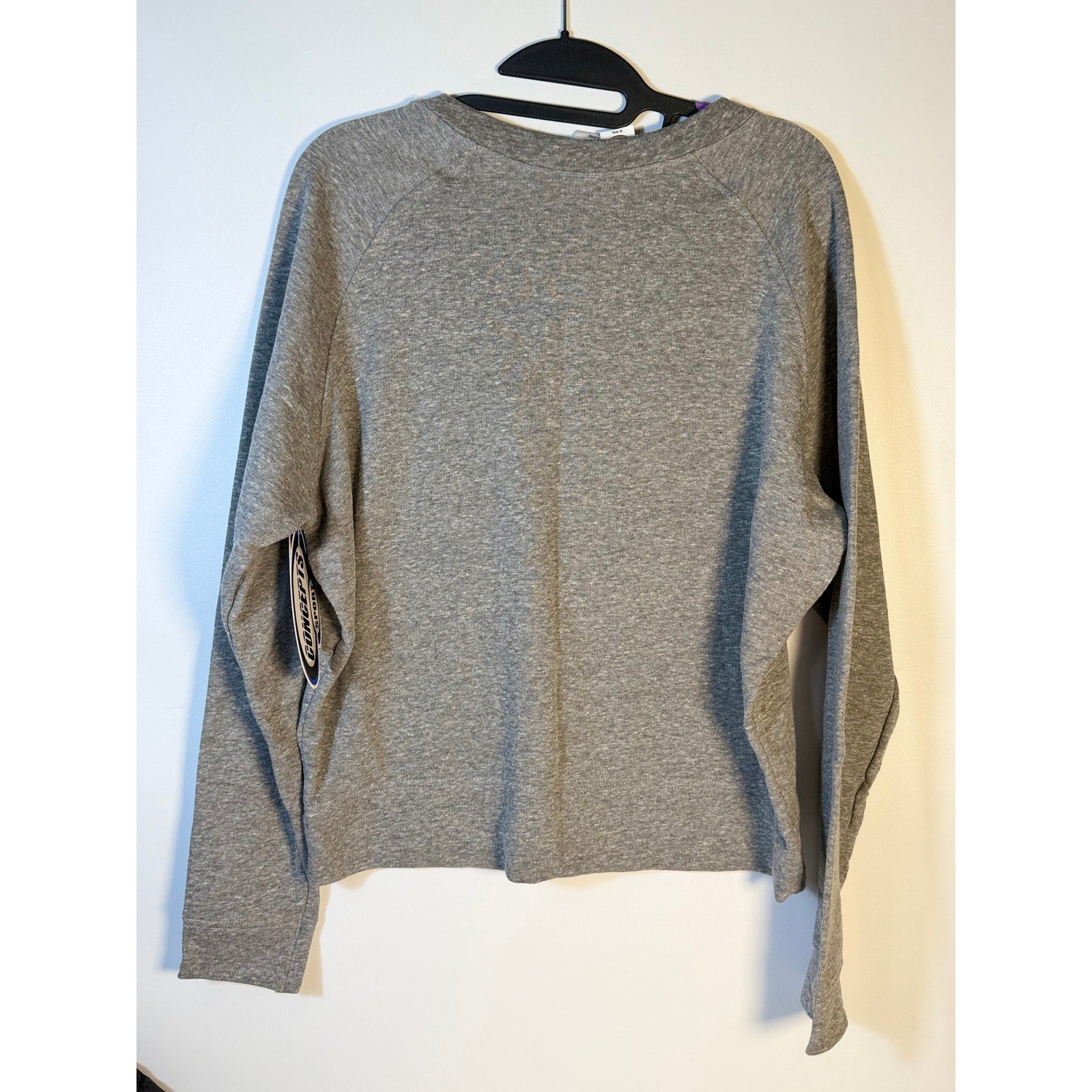 Concepts Sport Pittsburgh Penguins women's gray crew sweatshirt, large size, NHL team apparel, casual and comfortable fit