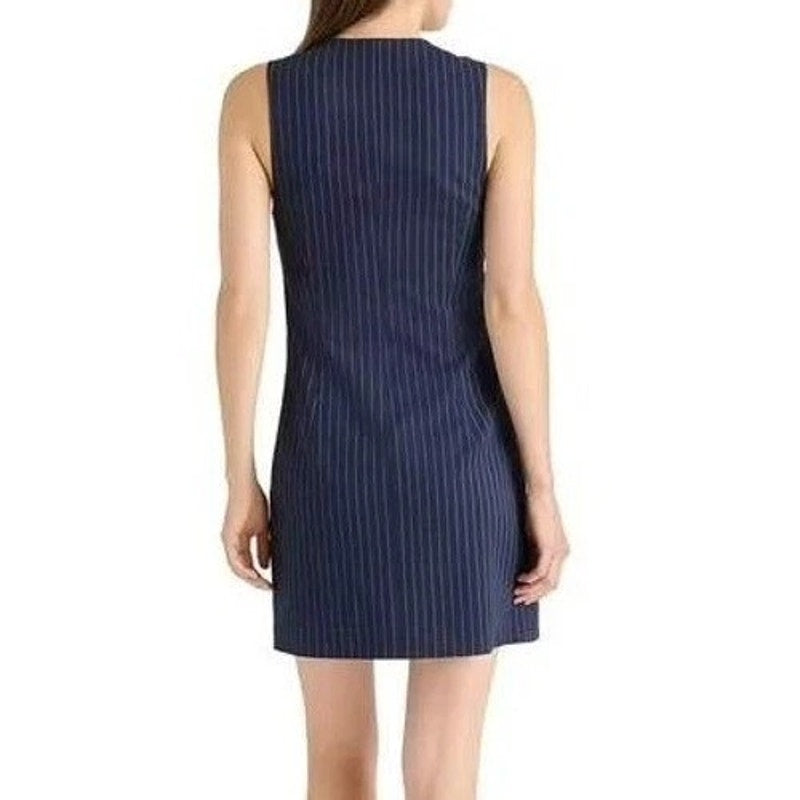 NWT Steve Madden Pinstripe Dress Navy Women's Medium DO38082W