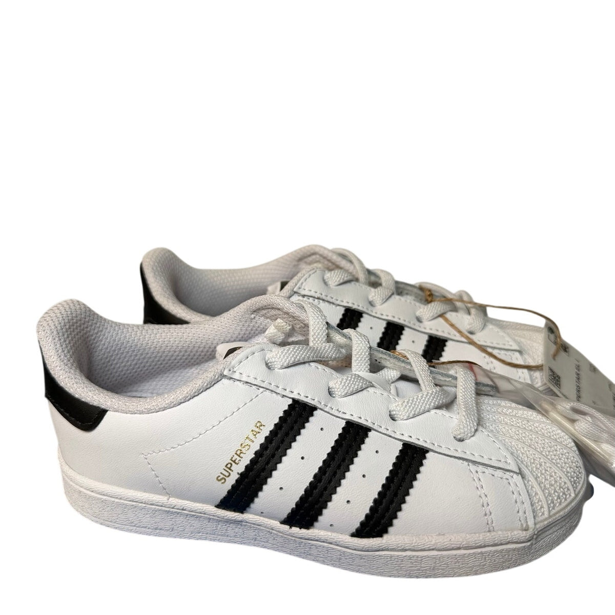 Adidas Superstar EL Kids Sneakers – White/Black – Size 10K