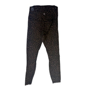 Lululemon women’s Align high-rise leggings in brown and black camo, 25-inch length, size 4, shown on a model.