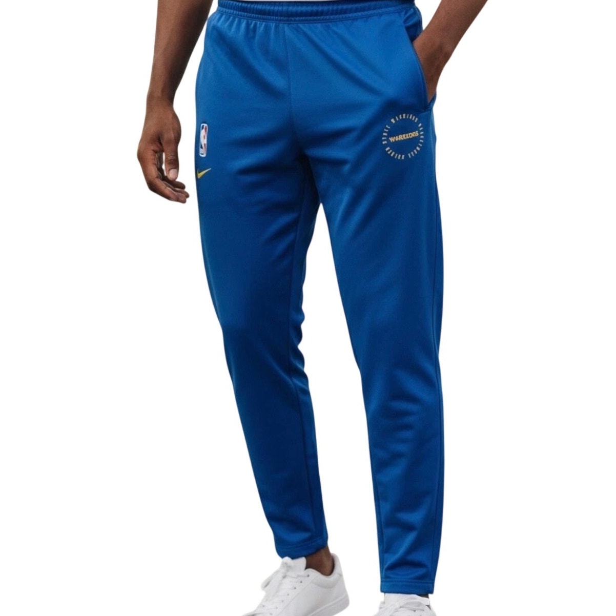 Nike NBA Golden State Warriors Therma Flex Pants Blue Men's Athletic Joggers