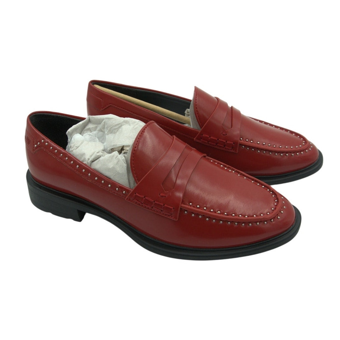 NIB Franco Sarto A-Eden Studded Flats – Women’s Size 7.5M – Red