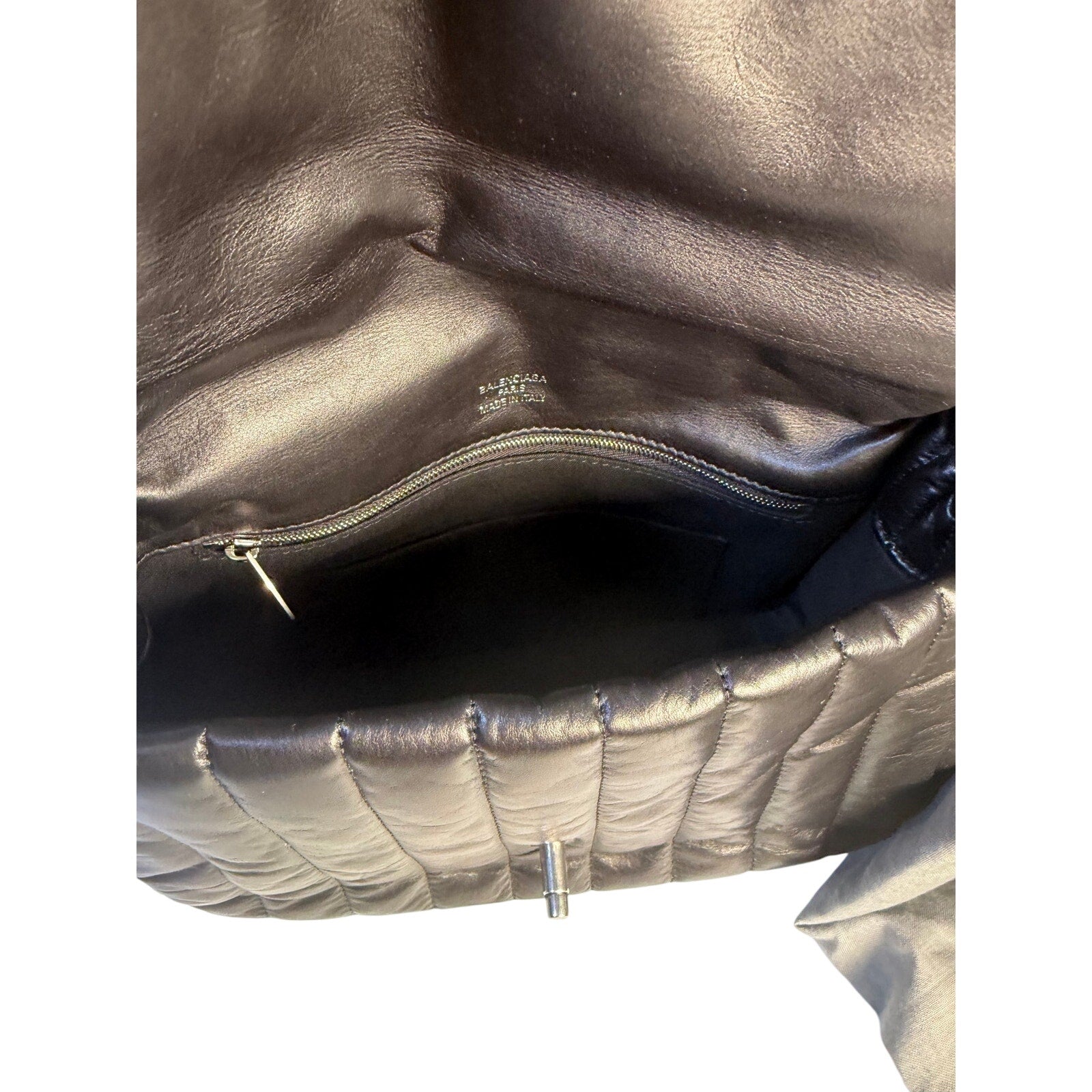 Balenciaga Monaco Quilted Leather Sling Shoulder Bag Handbag Designer Purse