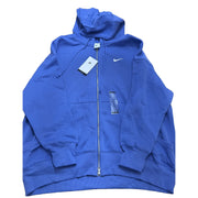 Nike Sportswear Phoenix Fleece oversized full zip hoodie for women, blue, XL, casual sweatshirt with a soft fleece interior.