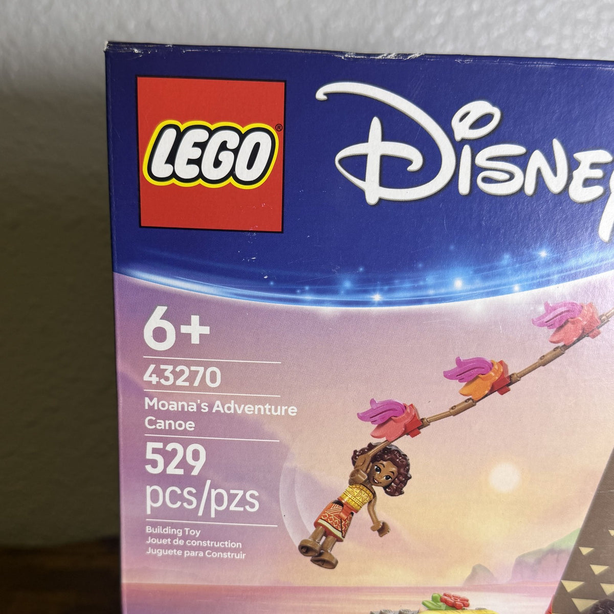 LEGO Disney Moana 2 Moana's Adventure Canoe 43270 529 Pieces New in Box