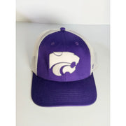 '47 Brand Kansas State Wildcats trucker hat with purple and white design, adjustable strap, and NCAA logo, new with OSFM fit.