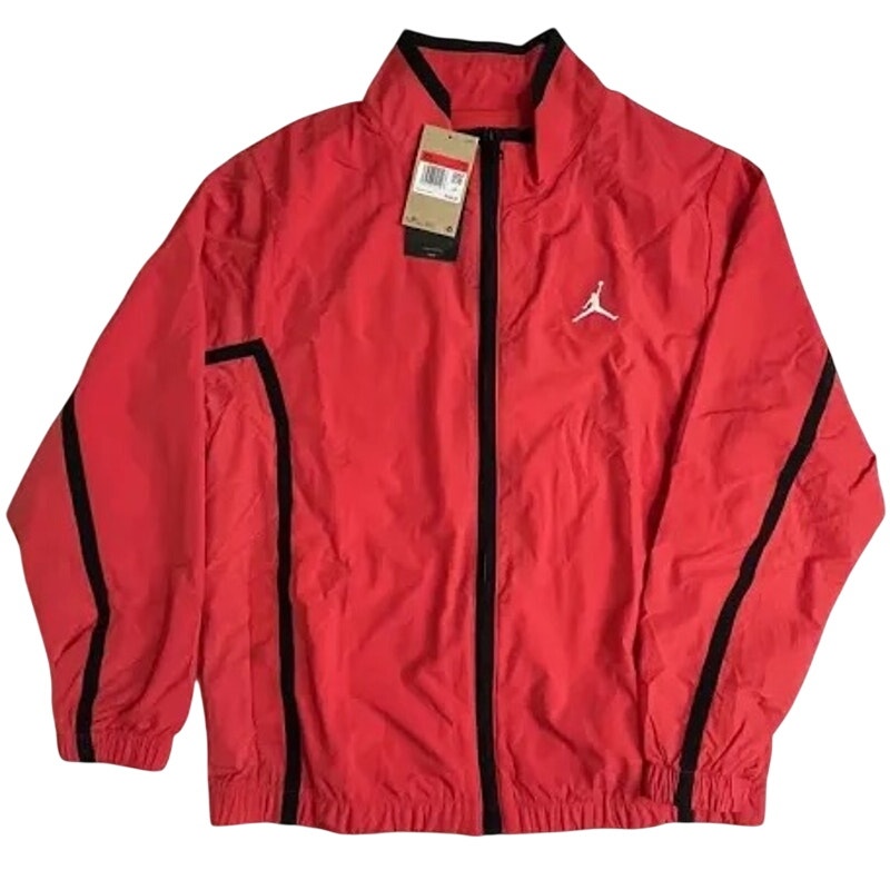 Nike Jordan Essentials Woven Jacket “Lobster” men's large windbreaker with woven fabric, hood, and zip front.