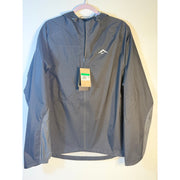 Nike men's gray Windrunner hooded jacket, full-zip running jacket in XL with Nike branding and lightweight design.