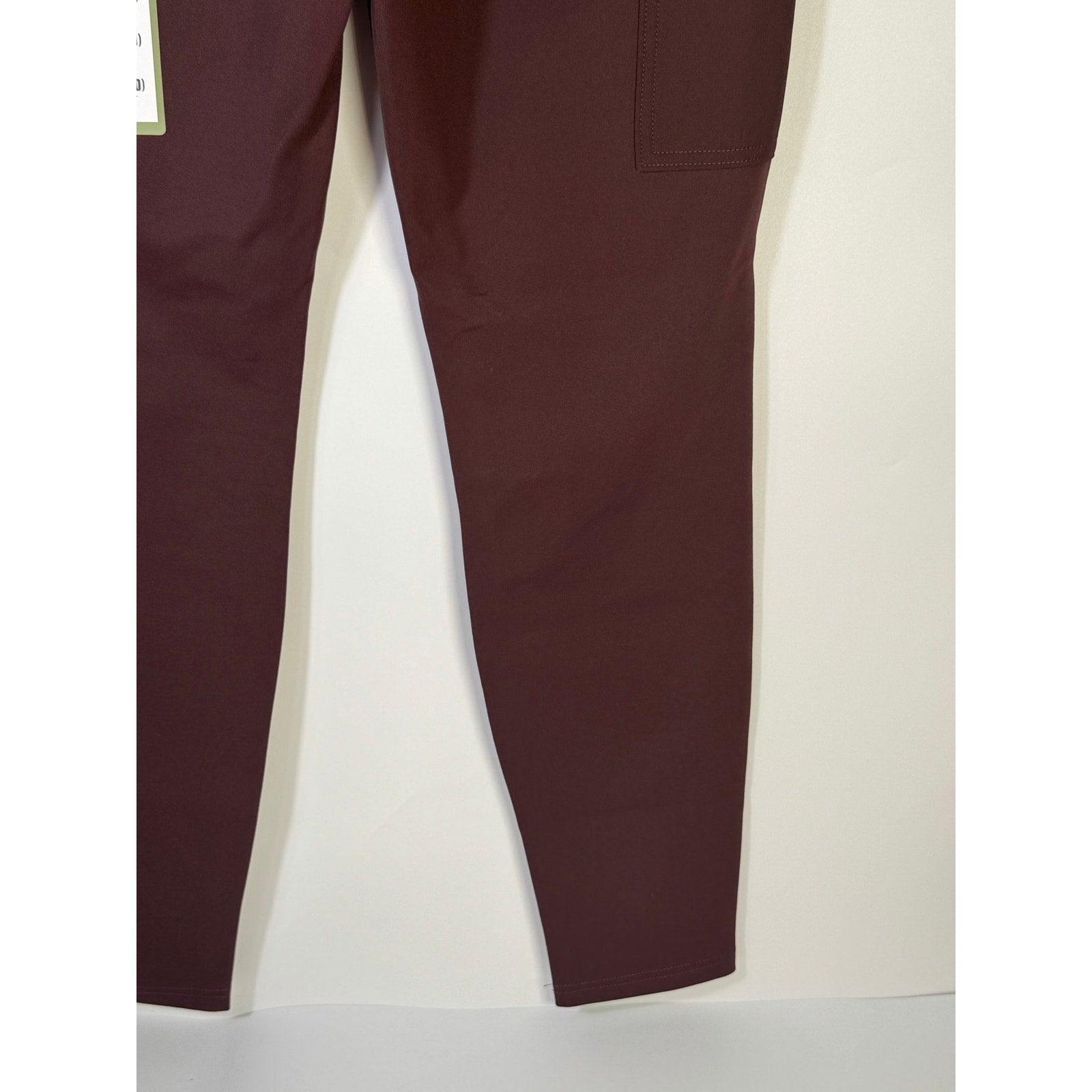 Carhartt Force women's fitted utility pants in size M 8-10, regular fit, brown, showcasing durable workwear design.