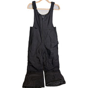 Outdoor Gear youth black insulated snow pants, ski bib overalls for kids, size L, suitable for winter outdoor activities