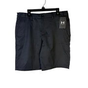 Black Under Armour Match Play golf shorts for boys, youth YXL size, made with performance stretch fabric for comfort and mobility.
