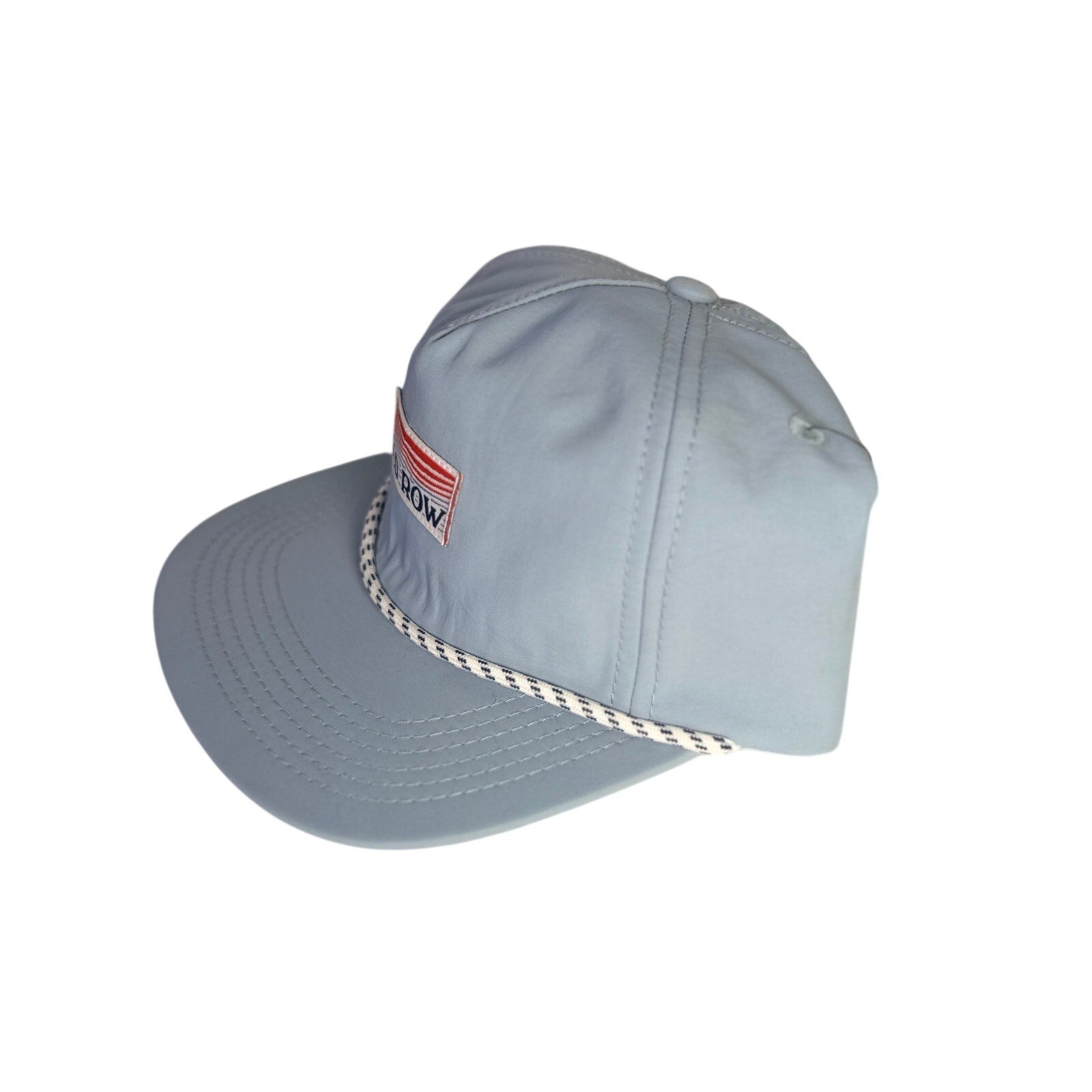 Light blue Old Row rope snapback hat with adjustable strap, classic baseball cap style, front logo design visible.