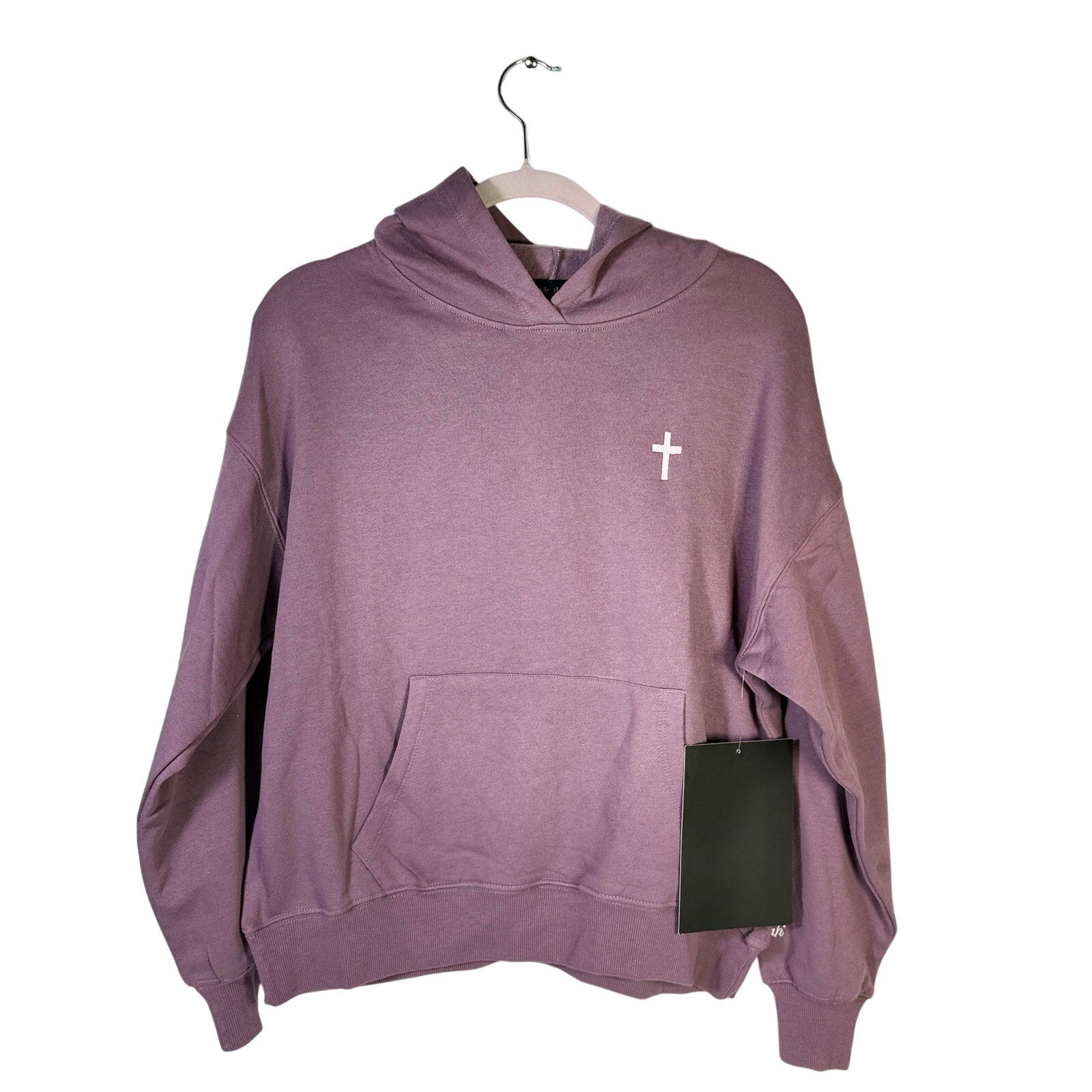 Revival Club women's mauve purple hoodie with "God’s Plan Jeremiah 29:11" printed, casual and comfortable fit.