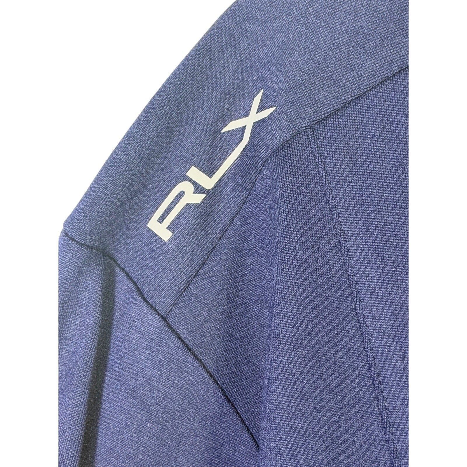 Navy Ralph Lauren RLX Team USA Olympic quarter-zip men's sweatshirt in XXL, showing front view with logo and fabric details.