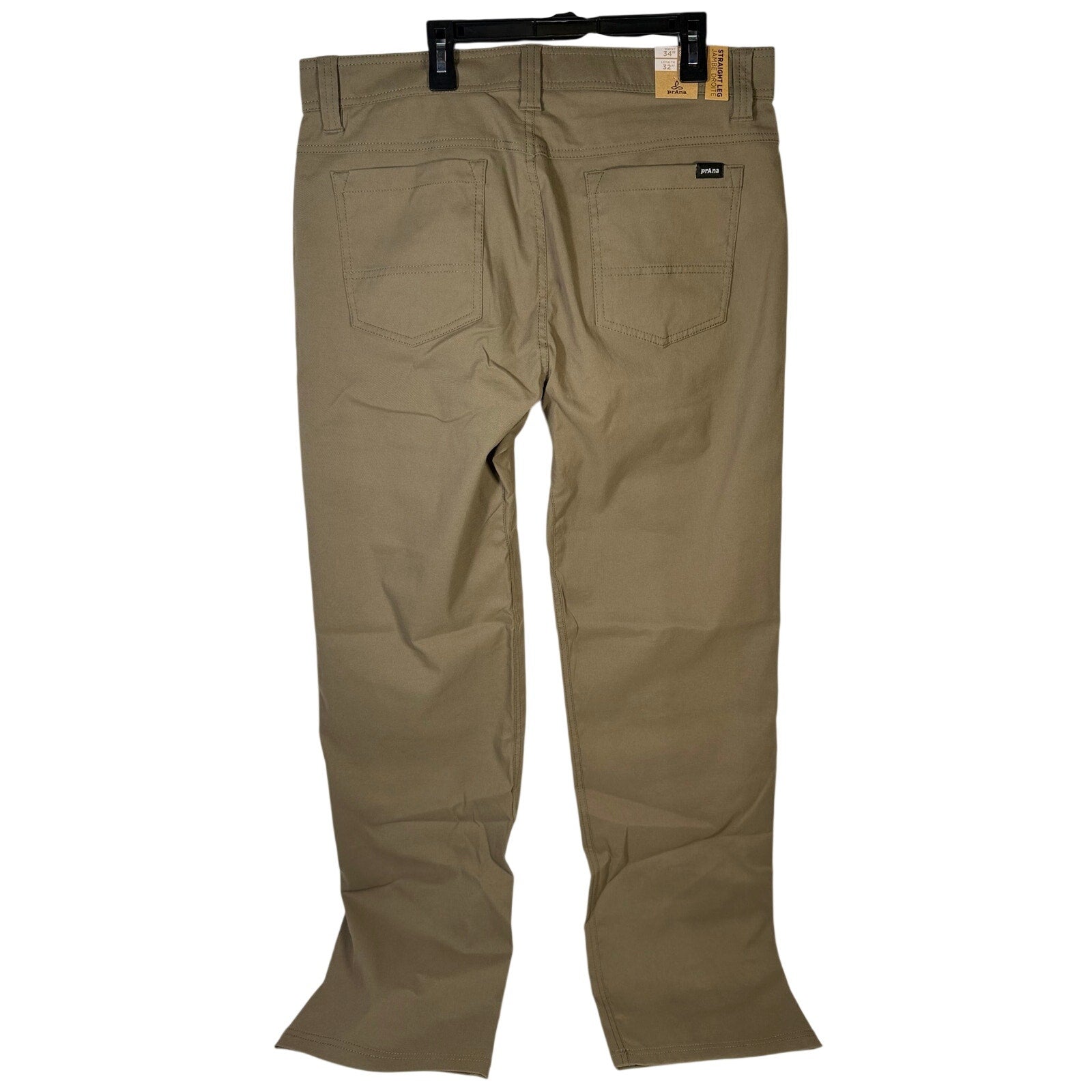 prAna Jamb Straight-Leg Pants Men’s 34x32 Brown NWT