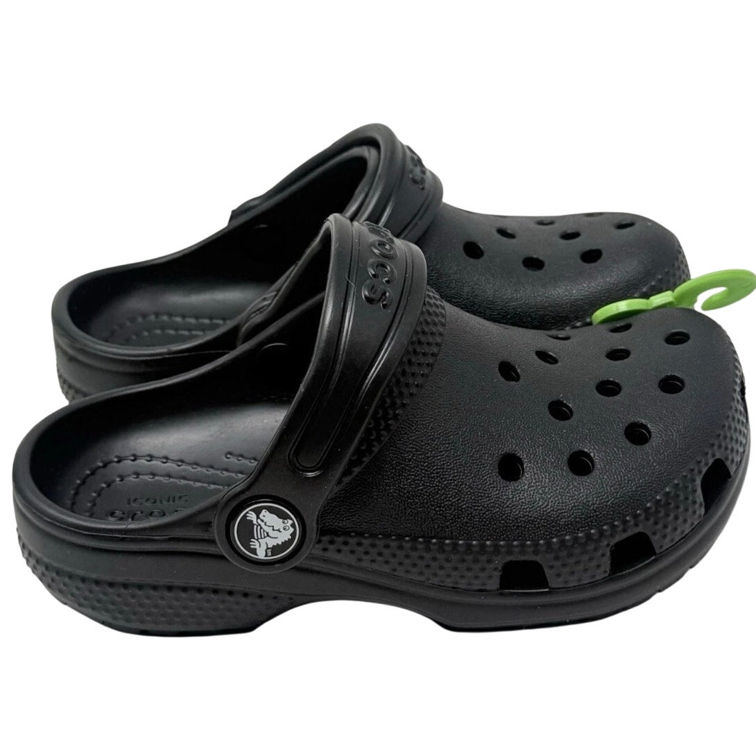 Crocs Kids Children’s Toddler Clogs Black Size C7 NWT