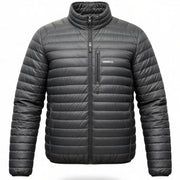 Black Gerry men's lightweight jacket with soft touch, water and wind-resistant fabric, size XL, suitable for outdoor wear.