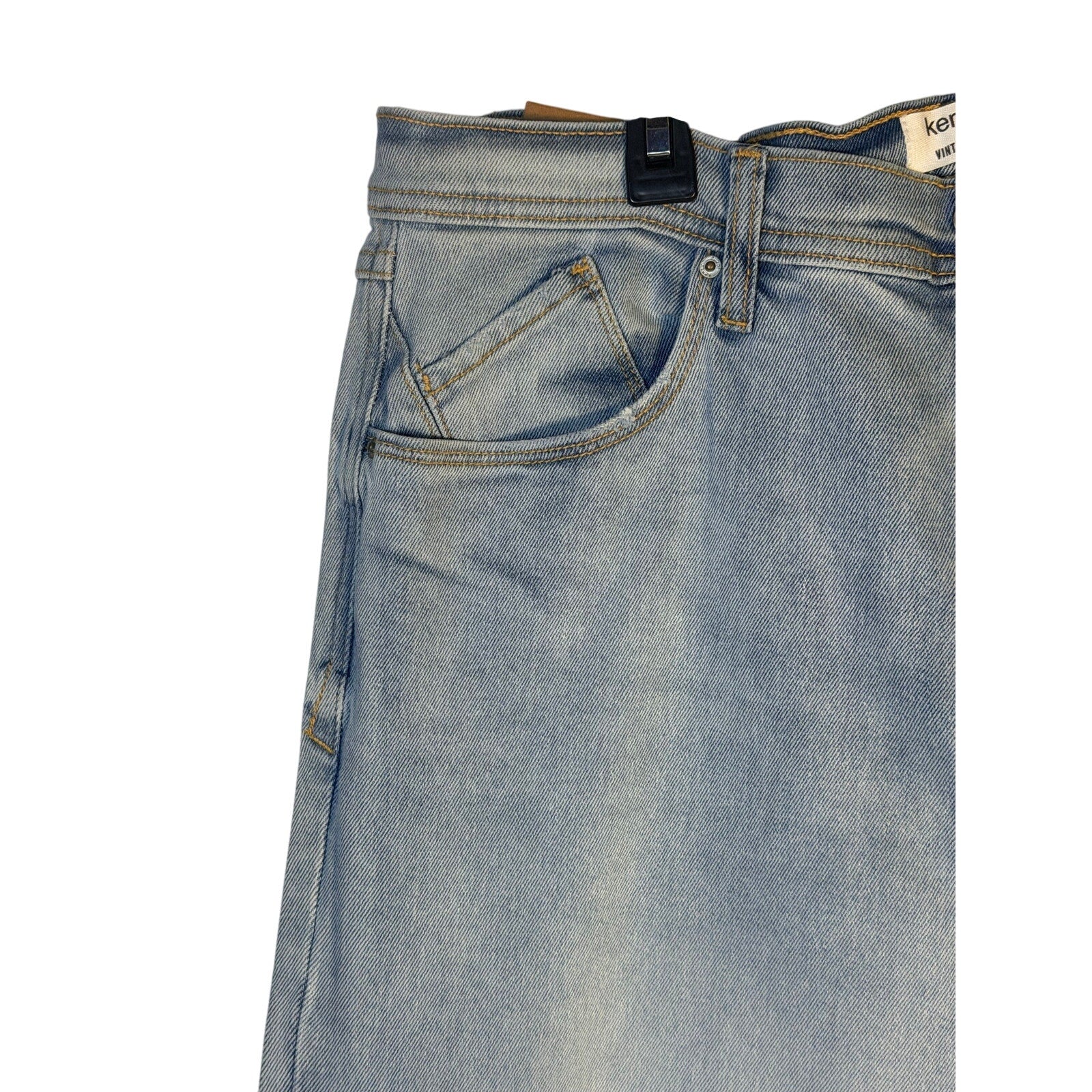 Kensie Kayla high-rise wide-leg jeans for women, size 14/32, featuring a classic denim look and relaxed fit.