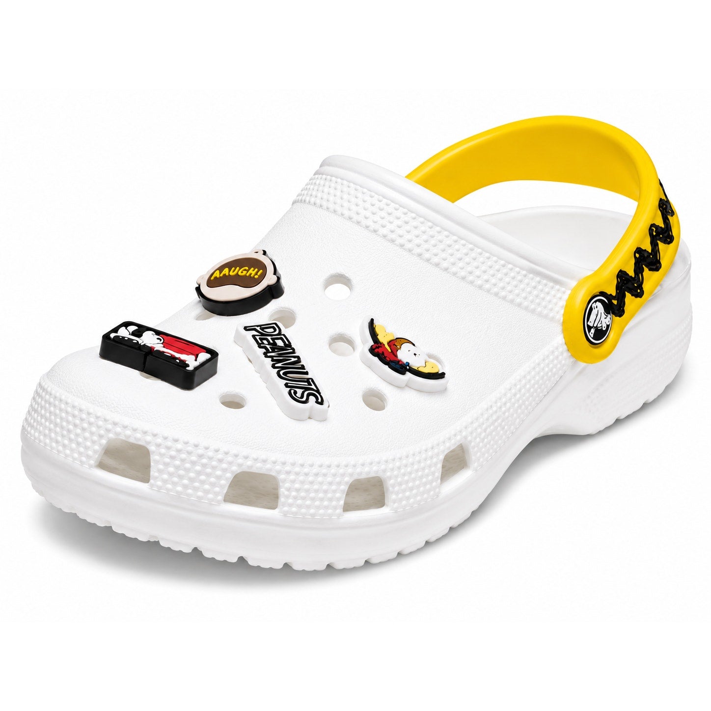 Crocs Classic Peanuts Charm Clogs – Unisex – Men’s 7 / Women’s 9